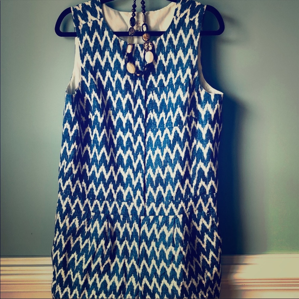 J Crew Blue & White Romper - Picture 1 of 4
